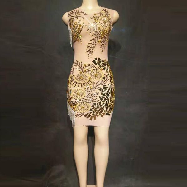 casual dresses bright gold rhinestones mirrors see through dress women evening party knee length sleeveless nude tassel, Black;gray
casual dresses bright gold rhinestones mirrors see through dress women evening party knee length sleeveless nude tassel, Black;gray