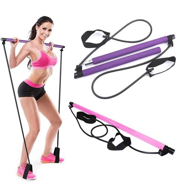pilates bar kit fitness yoga exercise stick toning home gym workout body shaper resistance pull rods training bands
pilates bar kit fitness yoga exercise stick toning home gym workout body shaper resistance pull rods training bands