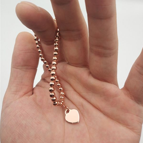 new s925 silver tif luxury heart beaded tag strands bracelet women fine jewelry trendy beads chain round ball bracelets for girlfriend love, Black
new s925 silver tif luxury heart beaded tag strands bracelet women fine jewelry trendy beads chain round ball bracelets for girlfriend love, Black