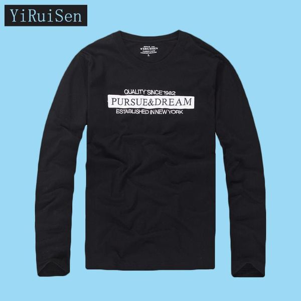 men's t-shirts yiruisen 100% cotton brand vintage embroidery mens long sleeve shirts o-neck male designer clothes casual tee breathable, White;black
men's t-shirts yiruisen 100% cotton brand vintage embroidery mens long sleeve shirts o-neck male designer clothes casual tee breathable, White;black
