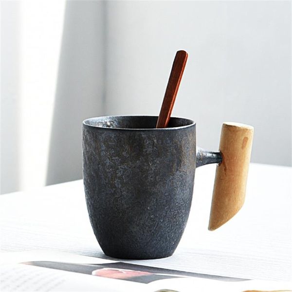 mugs coffee milk beer tea mug with wooden handle japanese retro style home office anti-rust glaze ceramic 350-400ml drop
mugs coffee milk beer tea mug with wooden handle japanese retro style home office anti-rust glaze ceramic 350-400ml drop