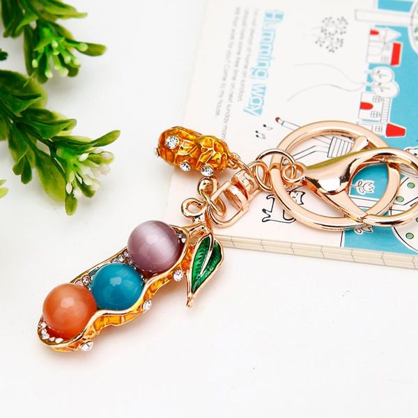 keychains high-grade crystal cat's eye peanut key ring rhinestone car chain female bag pendant charm creative gift, Silver
keychains high-grade crystal cat's eye peanut key ring rhinestone car chain female bag pendant charm creative gift, Silver