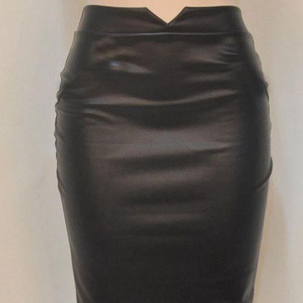 skirts autumn faux leather skirt europe the united states wild fake high waist hip and knee open bag wholesale, Black
skirts autumn faux leather skirt europe the united states wild fake high waist hip and knee open bag wholesale, Black