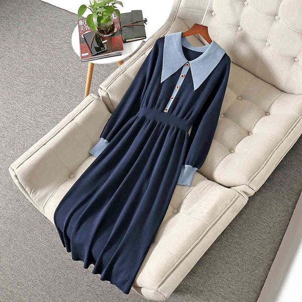 casual dresses fall winter long sleeve lapel neck blue contrast color knitted panelled buttons mid-calf dress elegant nd032012014 9m4u, Black;gray
casual dresses fall winter long sleeve lapel neck blue contrast color knitted panelled buttons mid-calf dress elegant nd032012014 9m4u, Black;gray