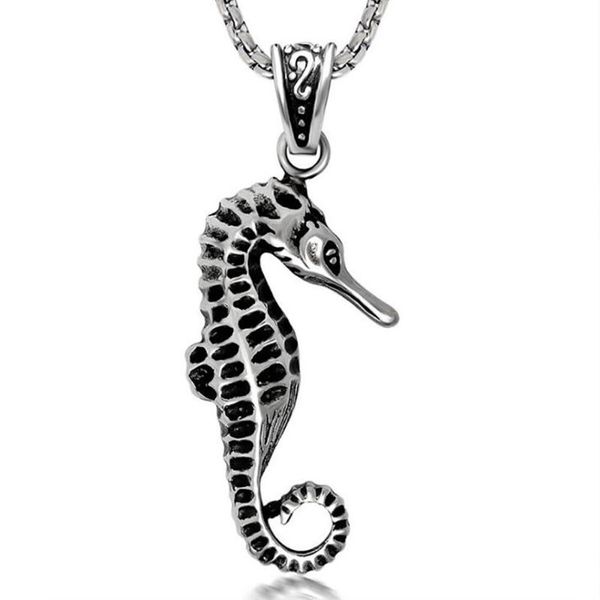 chains stainless steel vintage animal sea hippocampus pendant necklace jewelry punk rock men gift for him with chain, Silver
chains stainless steel vintage animal sea hippocampus pendant necklace jewelry punk rock men gift for him with chain, Silver