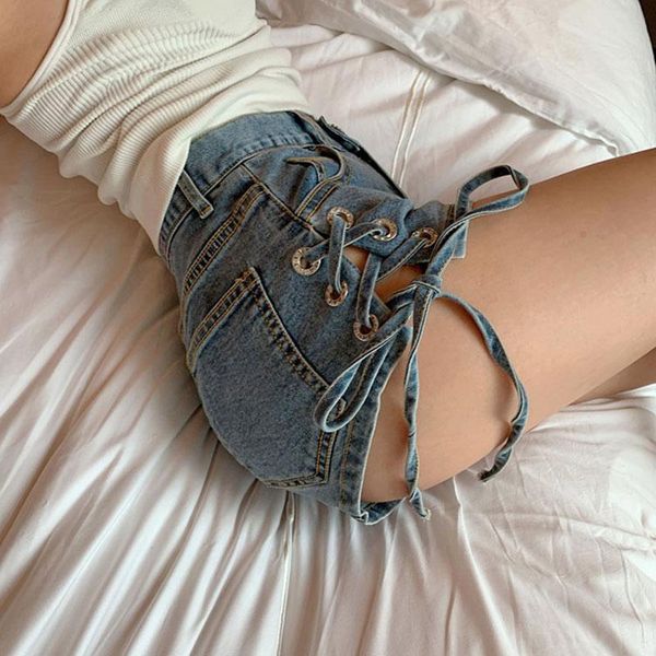 women's shorts korean e girl fashion summer 2021 women bandage blue denim y2k indie lace up pocket sweet jeans short, White;black
women's shorts korean e girl fashion summer 2021 women bandage blue denim y2k indie lace up pocket sweet jeans short, White;black