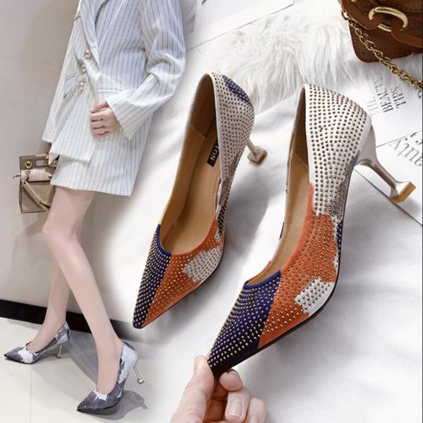 dress shoes high heel women woman fashion pointed rhinestone heels 2021 spring color d81, Black
dress shoes high heel women woman fashion pointed rhinestone heels 2021 spring color d81, Black