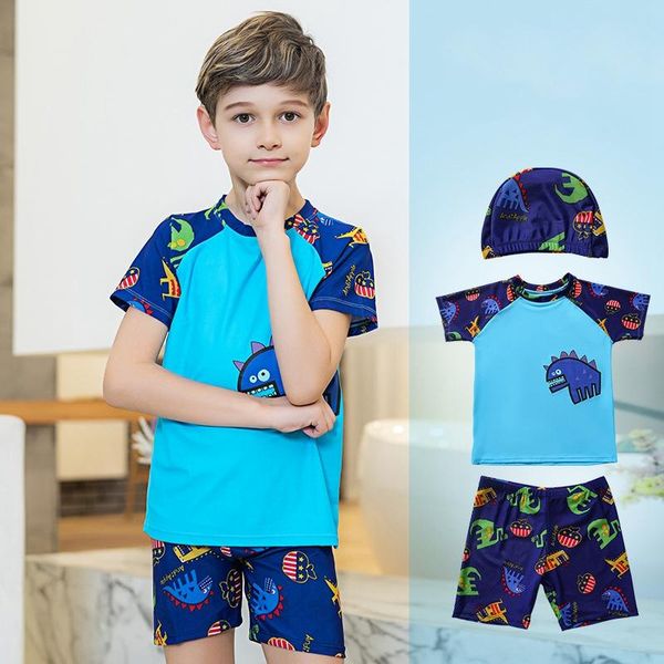 kids boy swimsuit uv protection bathing suit with hat toddler boys swimwear children beach wear short sleeve rash guard 3pcs one-pieces, Black
kids boy swimsuit uv protection bathing suit with hat toddler boys swimwear children beach wear short sleeve rash guard 3pcs one-pieces, Black