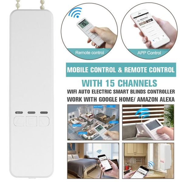 smart home control motorized chain roller blinds automation kit with remote and mobile via alexa/google/wifi
smart home control motorized chain roller blinds automation kit with remote and mobile via alexa/google/wifi