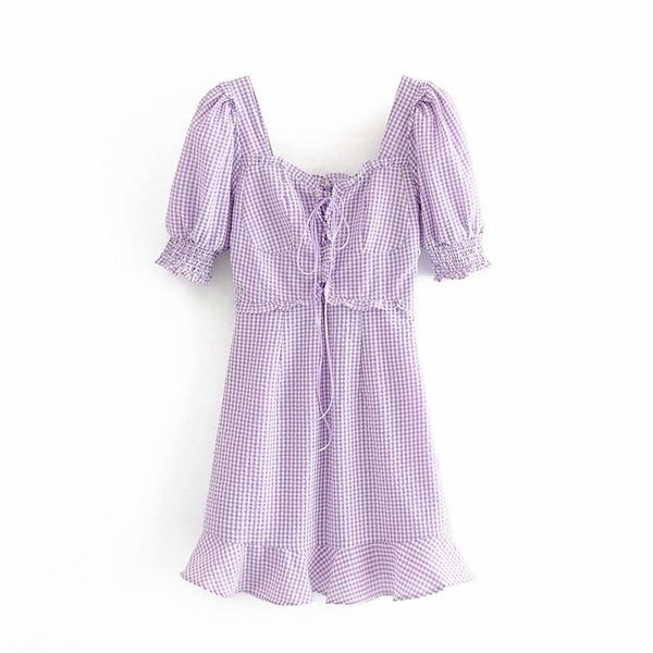 casual dresses french romance retro women plaid print square collar ruffles puff sleeve midi lady 2021, Black;gray
casual dresses french romance retro women plaid print square collar ruffles puff sleeve midi lady 2021, Black;gray