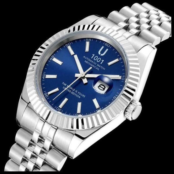 wristwatches u1001 brand mens watches luxury automatic mechanical watch stainless steel men sport wristwatch relogio masculino, Slivery;brown
wristwatches u1001 brand mens watches luxury automatic mechanical watch stainless steel men sport wristwatch relogio masculino, Slivery;brown