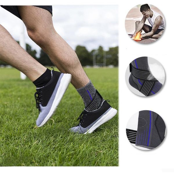 men women sport ankle fixing support weights braces elastic high protect basketball football strap equipment pressurize, Blue;black
men women sport ankle fixing support weights braces elastic high protect basketball football strap equipment pressurize, Blue;black