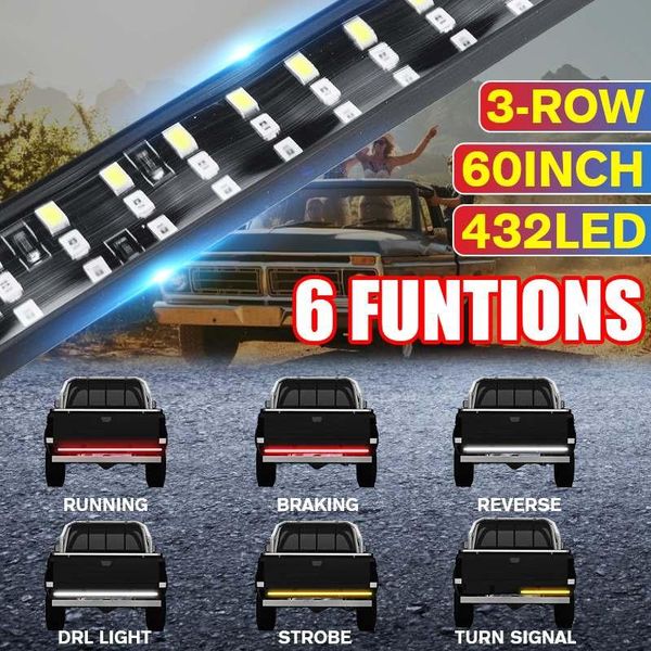 Emergency Lights 150cm 12V Car LED Tailgate Light Truck Bar Running Turn Signal Brake Reverse Warning Flexible Strip
Emergency Lights 150cm 12V Car LED Tailgate Light Truck Bar Running Turn Signal Brake Reverse Warning Flexible Strip