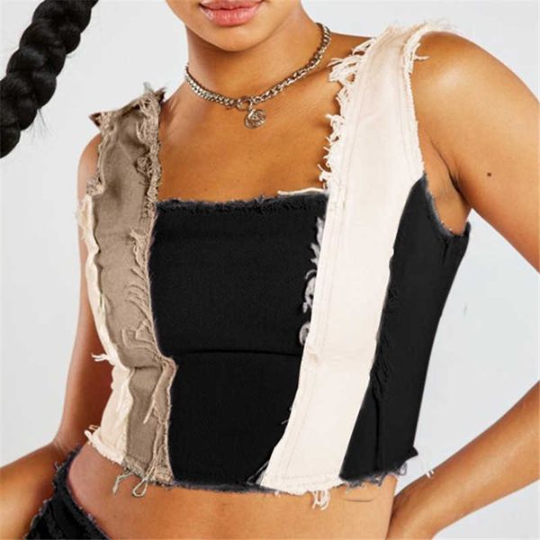 women's tanks & camis female loose with no sleeves shreds femme harajuku autumn torn cotton denim tassel high street mcsp, White
women's tanks & camis female loose with no sleeves shreds femme harajuku autumn torn cotton denim tassel high street mcsp, White
