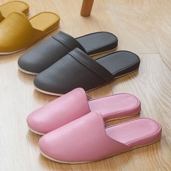 autumn leather slippers home men and women wooden floor indoor non-slip handmade full, Black
autumn leather slippers home men and women wooden floor indoor non-slip handmade full, Black