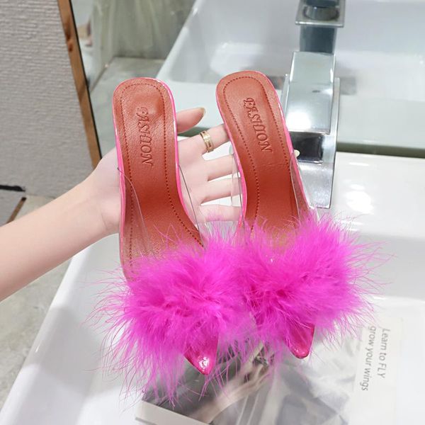 summer pointed toe furry slippers ladies sandals fashion design clear perspex heels women mules shoes fluffy slides dress, Black
summer pointed toe furry slippers ladies sandals fashion design clear perspex heels women mules shoes fluffy slides dress, Black