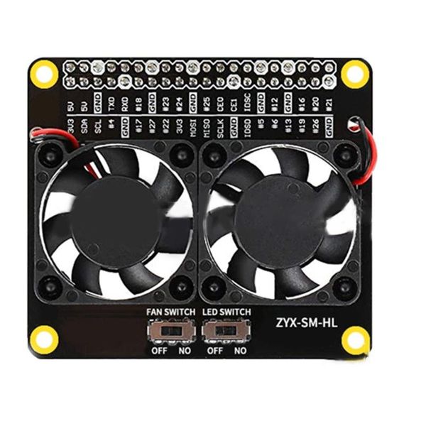dual fan raspberry pi 4b heat sink kit with led compatible for gpio expansion board dc 5v 0.2a lapcooling pads
dual fan raspberry pi 4b heat sink kit with led compatible for gpio expansion board dc 5v 0.2a lapcooling pads