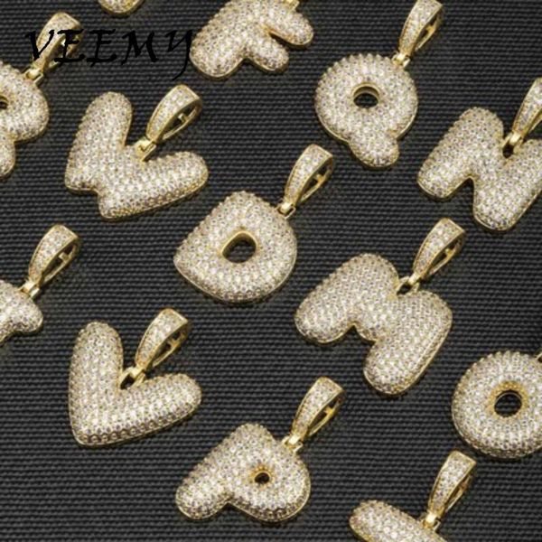 pendant necklaces veemy a-z micropave zircon name bubble letters pendent necklace hip hop iced out with rope chain fashion jewelry gifts, Silver
pendant necklaces veemy a-z micropave zircon name bubble letters pendent necklace hip hop iced out with rope chain fashion jewelry gifts, Silver