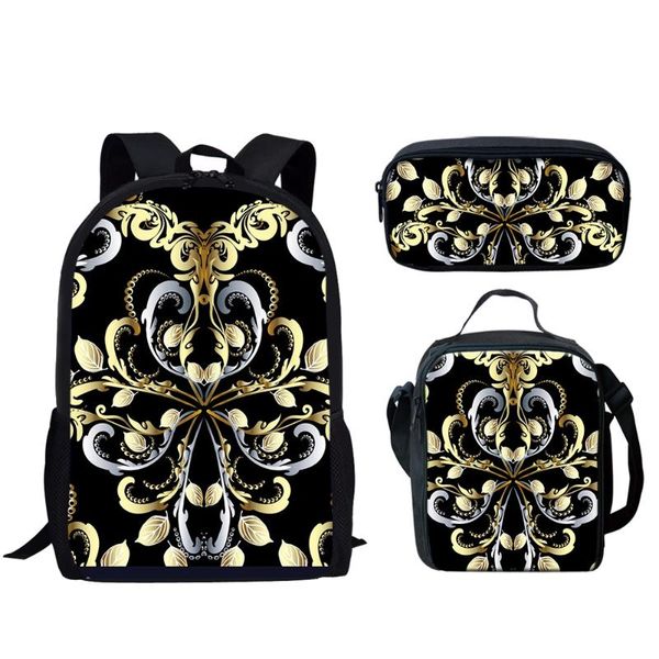 backpack golden flowers pattern women's 2021 fashion elementary school bags 3pcs set teens boys girls 3d print kids bag
backpack golden flowers pattern women's 2021 fashion elementary school bags 3pcs set teens boys girls 3d print kids bag