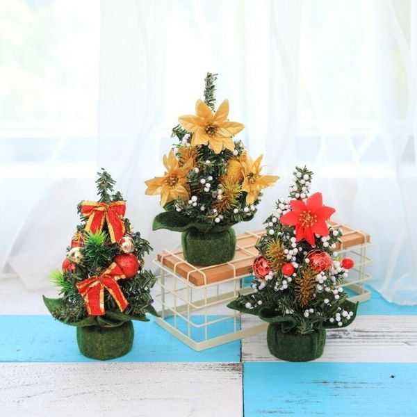 christmas decorations mini trees xmas a small pine tree placed in the deskfestival home ornaments
