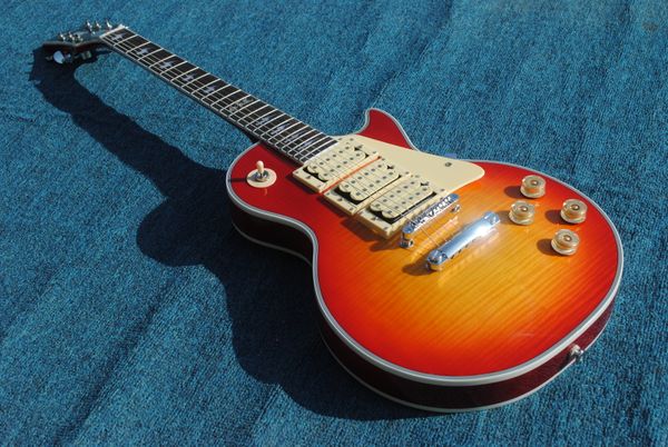 cherry sunburst, standard electric guitar chrome hardware factory direct mahogany material
cherry sunburst, standard electric guitar chrome hardware factory direct mahogany material
