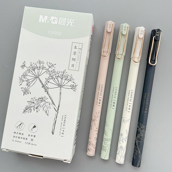 mu cao ji seri neutral pen black 0.5mm water high color literary signature c6003 
mu cao ji seri neutral pen black 0.5mm water high color literary signature c6003