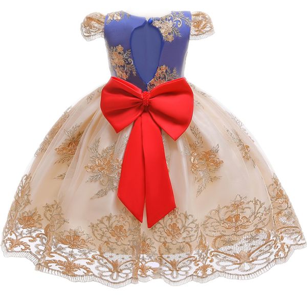 girl's dresses kids for lace embroidery party prom gown children wedding and birthday girls pageant formal dress 4-10 years c0228, Red;yellow
girl's dresses kids for lace embroidery party prom gown children wedding and birthday girls pageant formal dress 4-10 years c0228, Red;yellow