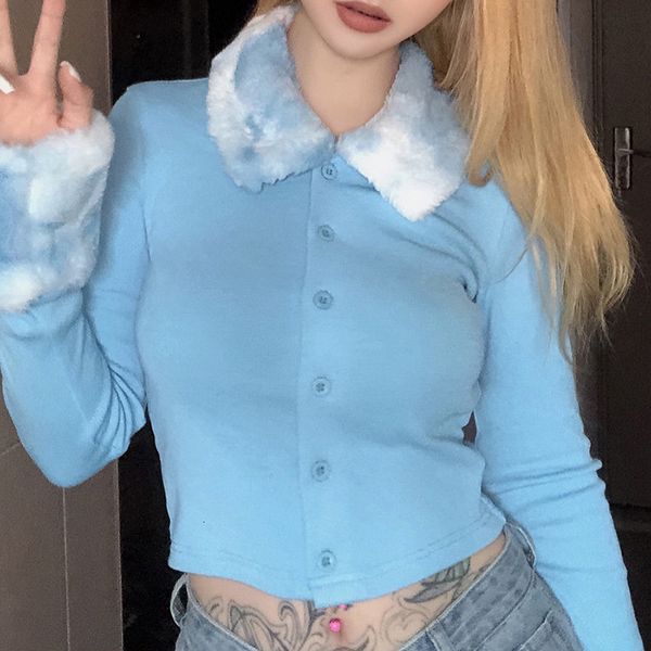 women's sweaters female rib cut-out cardigan sweater hanger fake turn down collar skin long harvest fashion jacket ladies knit d6zu, White;black
women's sweaters female rib cut-out cardigan sweater hanger fake turn down collar skin long harvest fashion jacket ladies knit d6zu, White;black