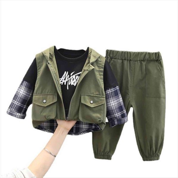 spring trendy children baby boys girls hooded vest t shirt pants 3pcs sets autumn kids infant clothing toddler casual sportswear, White
spring trendy children baby boys girls hooded vest t shirt pants 3pcs sets autumn kids infant clothing toddler casual sportswear, White