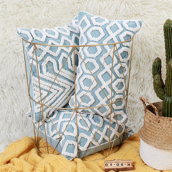cushion/decorative pillow blue tufted embroidery geometric pillowcase throw cushion cover with tassel home living room sofa decorative 40853
cushion/decorative pillow blue tufted embroidery geometric pillowcase throw cushion cover with tassel home living room sofa decorative 40853