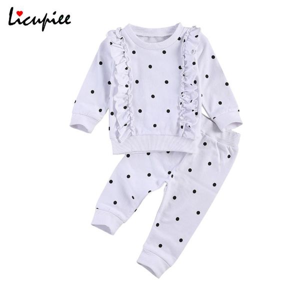 clothing sets 0-24 months autumn baby girls boys clothes polka dot print ruffles long sleeve pullover trousers pants set, White
clothing sets 0-24 months autumn baby girls boys clothes polka dot print ruffles long sleeve pullover trousers pants set, White