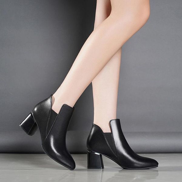 boots women 2021 plush warm thick high heel fashion pointed shoes pu height increasing 5.5cm, Black
boots women 2021 plush warm thick high heel fashion pointed shoes pu height increasing 5.5cm, Black