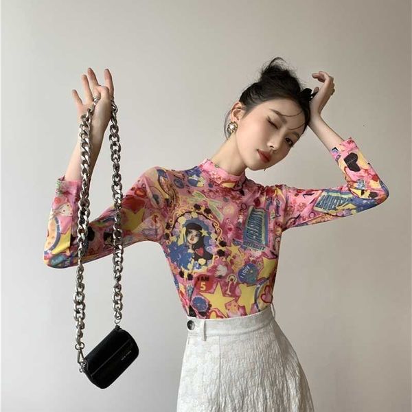 women's t-shirt mesh long sleeve y2k pink see through t shirt turtleneck women tshirt print bodycon desinger graphic tee v5r5, White
women's t-shirt mesh long sleeve y2k pink see through t shirt turtleneck women tshirt print bodycon desinger graphic tee v5r5, White