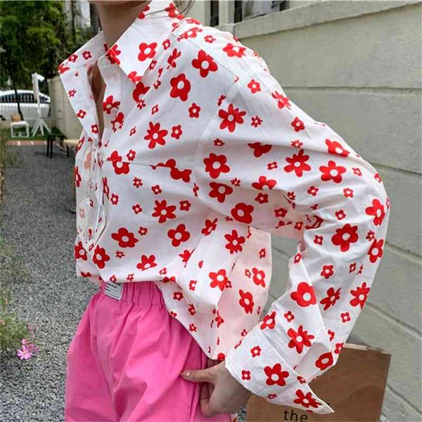 women's blouses & shirts chic printed lady lazy style oversize summer new florals niche holiday loose-fitting long sleeve, White
women's blouses & shirts chic printed lady lazy style oversize summer new florals niche holiday loose-fitting long sleeve, White