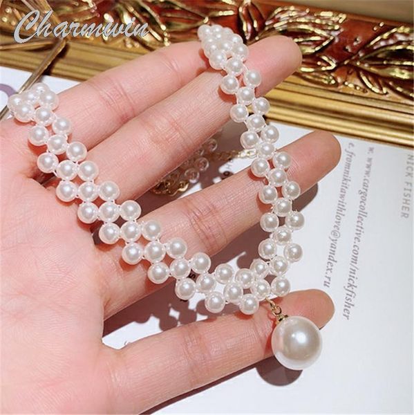 charmwin short necklaces for women chokers fashion jewelry trend imitation pearl clavicle gift, Golden;silver
charmwin short necklaces for women chokers fashion jewelry trend imitation pearl clavicle gift, Golden;silver