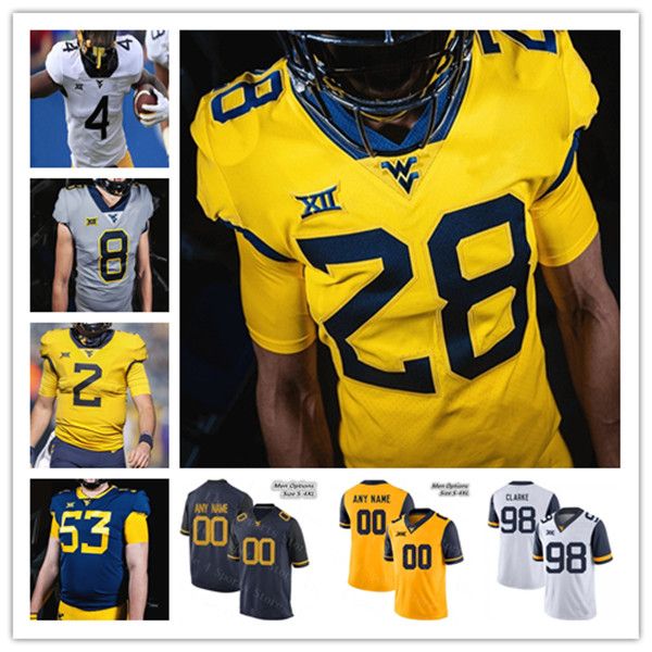 custom 2021 college west virginia mountaineers wvu football jersey austin kendall jarret doege leddie brown winston wright jr tony fields ii, Black
custom 2021 college west virginia mountaineers wvu football jersey austin kendall jarret doege leddie brown winston wright jr tony fields ii, Black