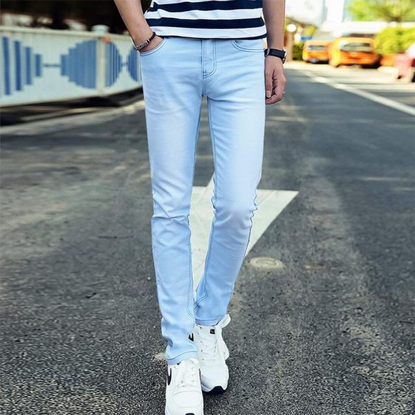 men's jeans 2021 4 colors korean slim fit feet stretch blue pencil pants black skinny high waist
men's jeans 2021 4 colors korean slim fit feet stretch blue pencil pants black skinny high waist