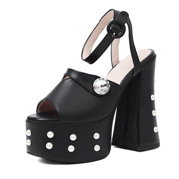 summer women's sandals pu crystal pearl platform square heel straight buckle party street fashion women shoes black green
summer women's sandals pu crystal pearl platform square heel straight buckle party street fashion women shoes black green