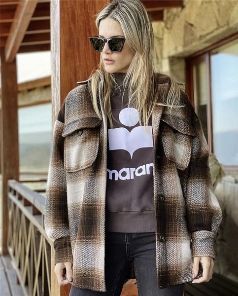 zoulv 2021 vintage women long sleeve woolen coats casual ladies thick plaid coat female streetwear elegant girls oversize jacket women', Black
zoulv 2021 vintage women long sleeve woolen coats casual ladies thick plaid coat female streetwear elegant girls oversize jacket women', Black