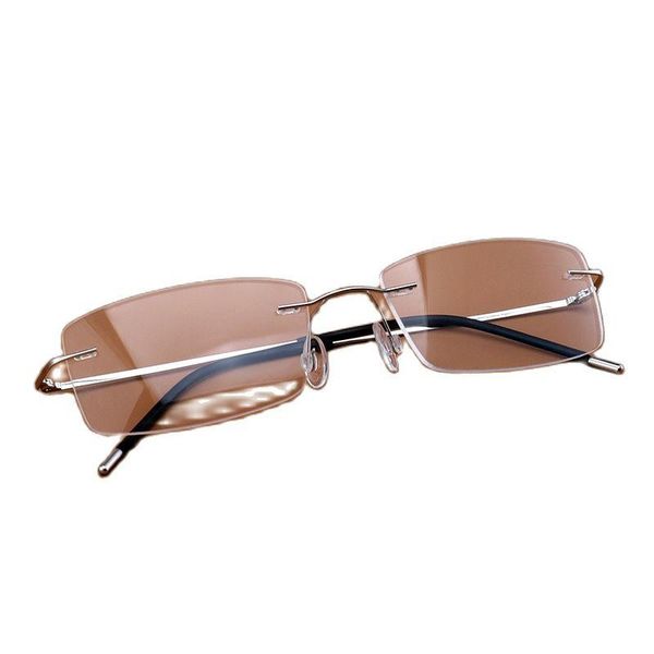 fashion sunglasses frames 2021 men titanium alloy rimless glasses frame male square ultralight man frameless myopia optical eyewear s2227, Black
fashion sunglasses frames 2021 men titanium alloy rimless glasses frame male square ultralight man frameless myopia optical eyewear s2227, Black