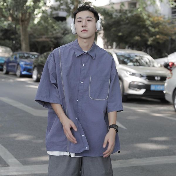 men's casual shirts 2021 summer short sleeve loose shirt coat korean fashion leisure youth cotton, White;black
men's casual shirts 2021 summer short sleeve loose shirt coat korean fashion leisure youth cotton, White;black