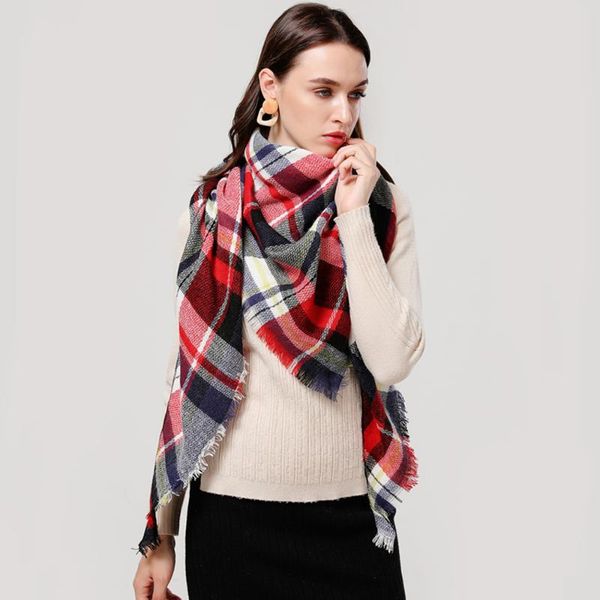 scarves designer 2021 knitted spring winter women scarf plaid warm cashmere shawls neck bandana pashmina lady wrap, Blue;gray
scarves designer 2021 knitted spring winter women scarf plaid warm cashmere shawls neck bandana pashmina lady wrap, Blue;gray