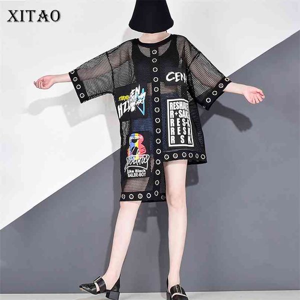 xitao hollow out splice grid women t shirt summer plus size streetwear korean style clothes print letter black net wbb3401 210708, White
xitao hollow out splice grid women t shirt summer plus size streetwear korean style clothes print letter black net wbb3401 210708, White