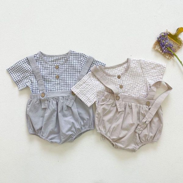 summer born infant baby girl boy plaid short sleeve bodysuit + toddler kids solid fashion overalls 2pcs set clothing sets, White
summer born infant baby girl boy plaid short sleeve bodysuit + toddler kids solid fashion overalls 2pcs set clothing sets, White