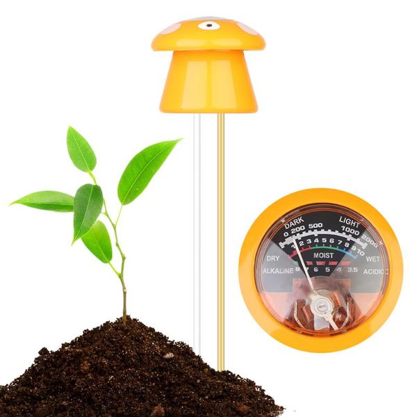 meters 3-in-1 mushroom shaped soil ph meter no batteries needed moisture/light/ph tester gardening tool kits garden plant care
meters 3-in-1 mushroom shaped soil ph meter no batteries needed moisture/light/ph tester gardening tool kits garden plant care