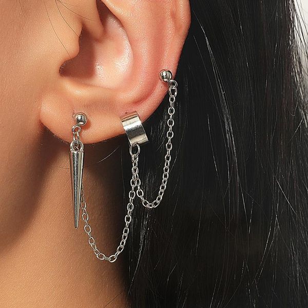 dangle & chandelier lats korean pointed taper long tassel chain earrings for women street punk earring 2021 brincos female fashion jewelry, Silver
dangle & chandelier lats korean pointed taper long tassel chain earrings for women street punk earring 2021 brincos female fashion jewelry, Silver