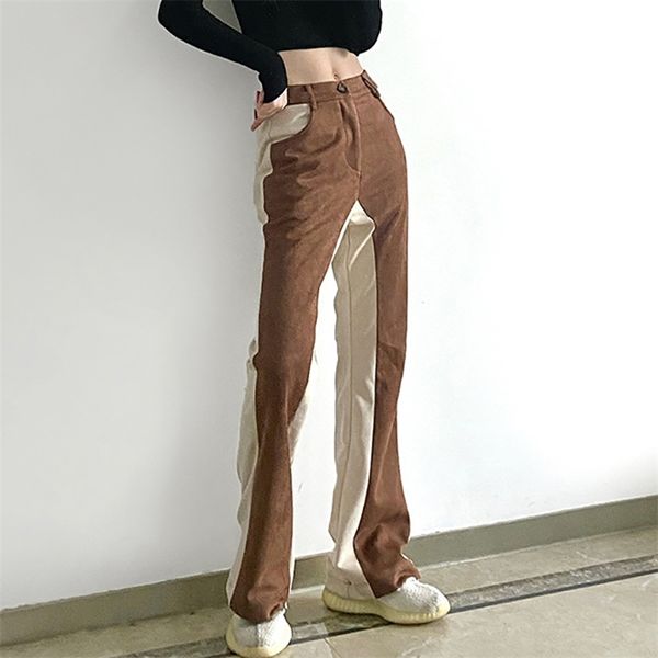 contrast color trousers women's spring high waist fashion loose casual pocket flared pants female 5c287 210427, Black;white
contrast color trousers women's spring high waist fashion loose casual pocket flared pants female 5c287 210427, Black;white