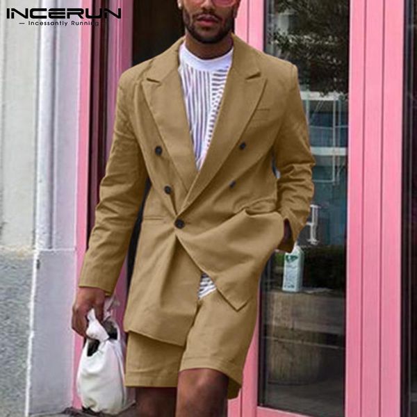 men's tracksuits men sets solid color streetwear long sleeve double breasted blazer & button shorts 2021 fashion casual suits s-5xl inc, Gray
men's tracksuits men sets solid color streetwear long sleeve double breasted blazer & button shorts 2021 fashion casual suits s-5xl inc, Gray