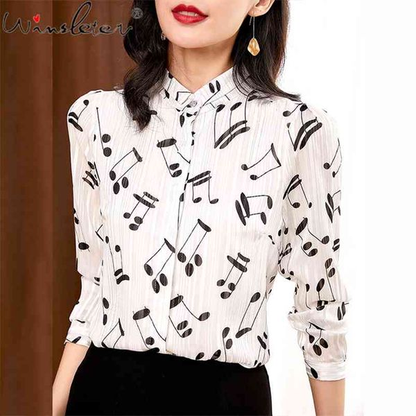 spring chiffon shirt women white music print turn-down collar long sleeve thin blouse fashion t02703b 210421
spring chiffon shirt women white music print turn-down collar long sleeve thin blouse fashion t02703b 210421