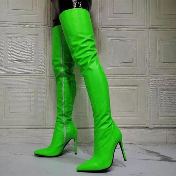 boots high green color fashion solid women over knee side zip stiletto lady pointed toe thigh long booty big size, Black
boots high green color fashion solid women over knee side zip stiletto lady pointed toe thigh long booty big size, Black
